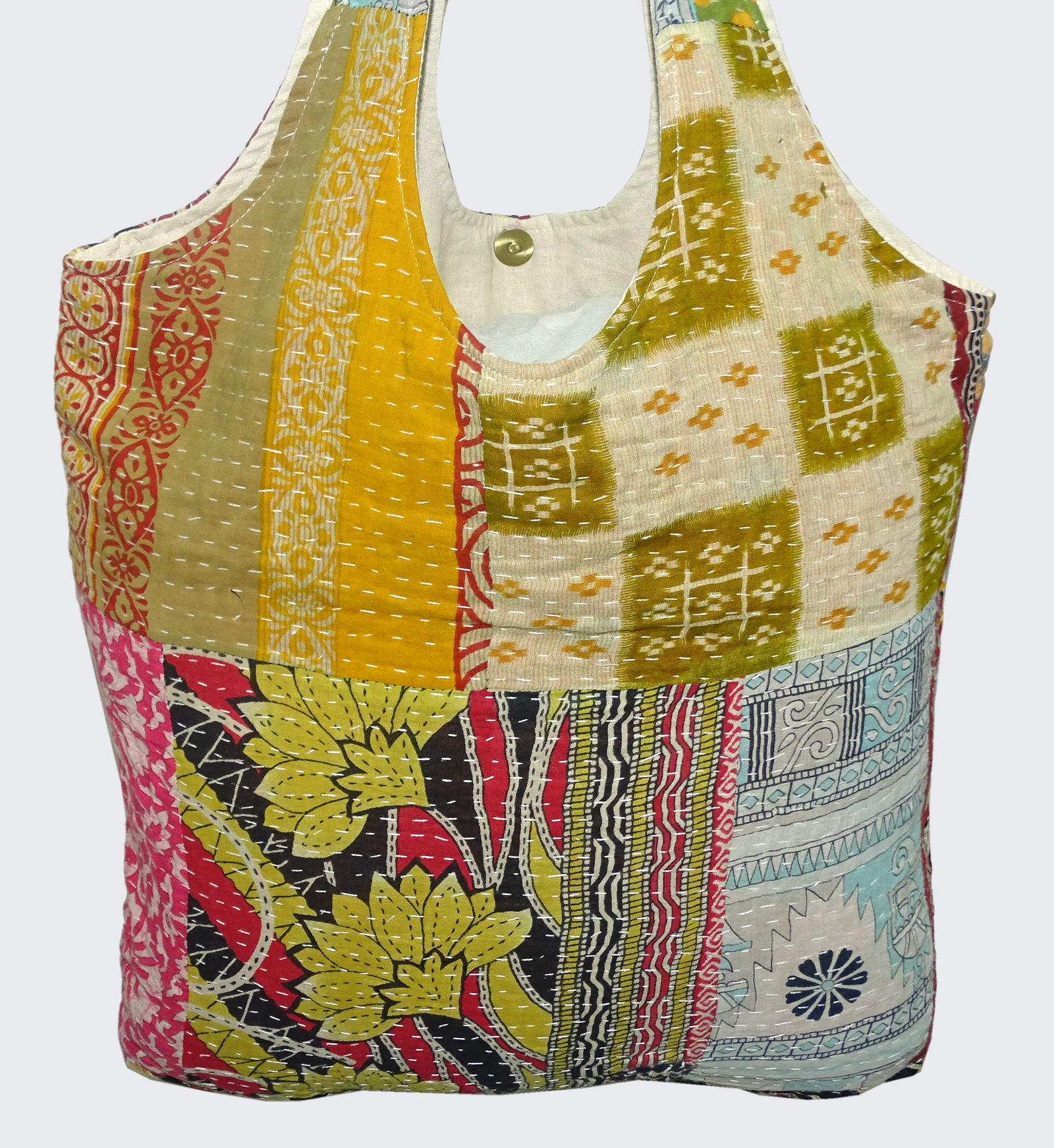 Vintage Patch Kantha Bag