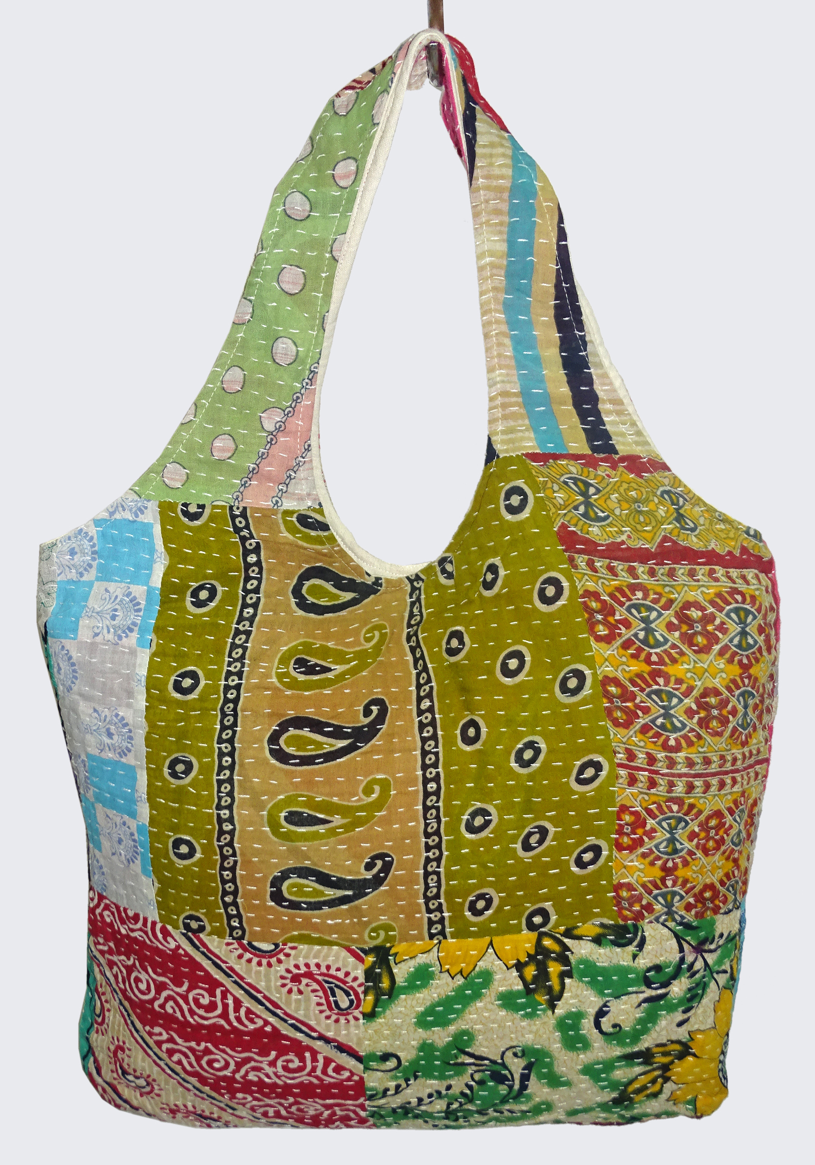 Vintage Patch Kantha Bag