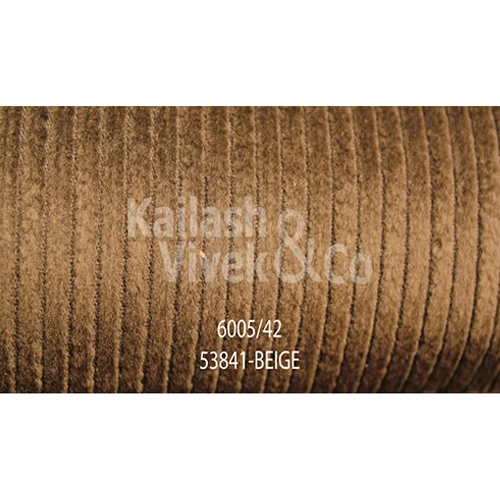 Structured Corduroy Beige Suiting Fabric