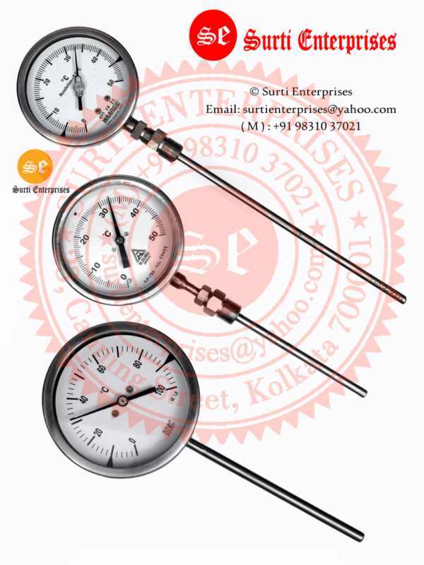 Dial Type Thermometer 100 mm  0-50 Deg C