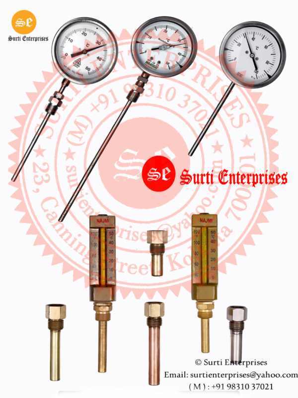 Dial Type Thermometer 150 mm 0-50 Deg C