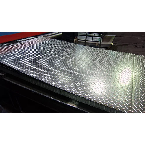 Silver Aluminium 5052 Chequered Plates