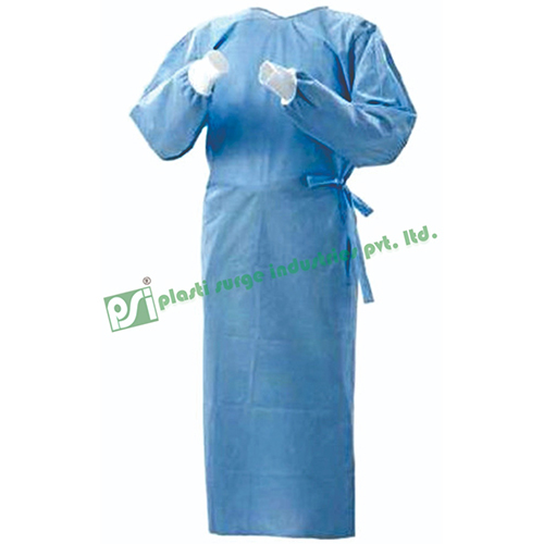 Disposable Surgical Gown - Medical Grade, Blue Color | Disposable Dressing for Surgical Use, Lightweight and Comfortable Design