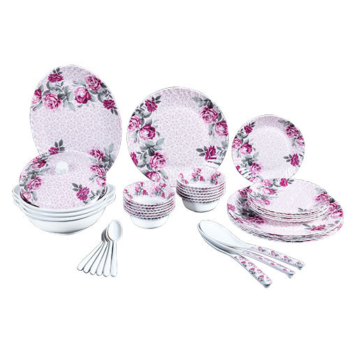 White Crysta Dinner Set