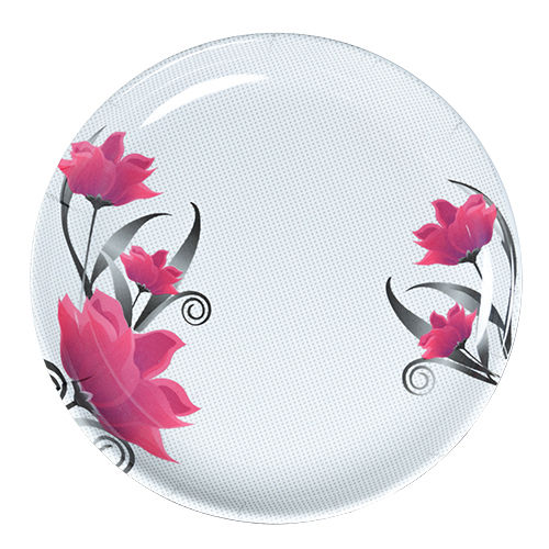 White 12 Inch Family Light Series Dinner Plate