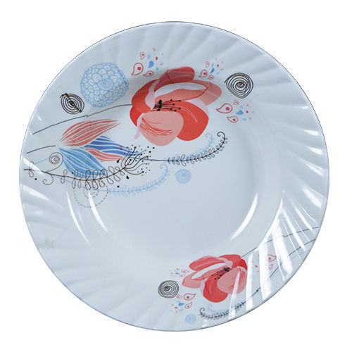 White 11 Inch Krazy Soup Plate Medium