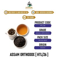Hankow's Assam Orthodox Tea (htl 26) - Leaf Tea, Dried Black Tea With Zero Sugar | Fresh Aroma, 12-month Shelf Life, Beauty Benefits
