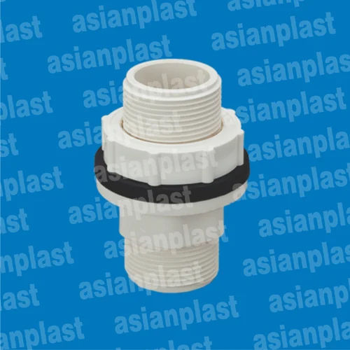 UPVC Socket Tank Nipple - 1/2 to 1 Inch, White Color, Female Connection, Round Shape, UV Resistant, Corrosion and Chemical Resistant, Thickness 2-5 mm