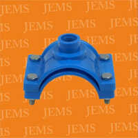 32mm To 200mm JEMS Blue Service Saddle - Polypropylene, 32mm to 200mm Size, Blue Color, 4mm Thickness | Versatile for Water, Gas, and Oil Industries
