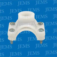 50 Mm Service Saddle - Other Material & Pp, 2-5 Millimeter Thickness | White Color For Easy Visibility, Heavy-duty Performance In Plumbing & Hvac