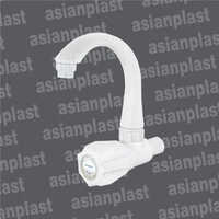 PVC Sink Tap - Normal Size | White Color, Durable Material for Daily Use