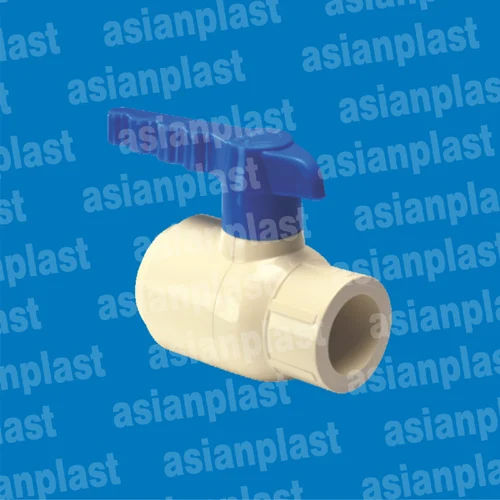 Yellow Asianplast Cpvc Long Handle Ball Valve