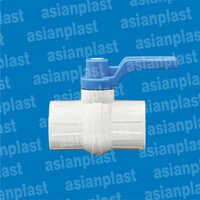 Upvc Ball Valve Long Handle - Cpvc Material, Size 1/2" To 2", White Color | Durable Design For Enhanced Flow Control And Longevity
