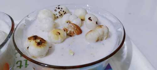 White Shahi Makhana Kheer