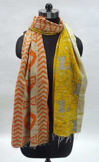 Kantha Cotton  Printed Scarves