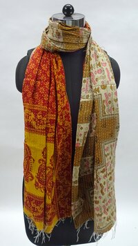 Kantha Cotton  Printed Scarves
