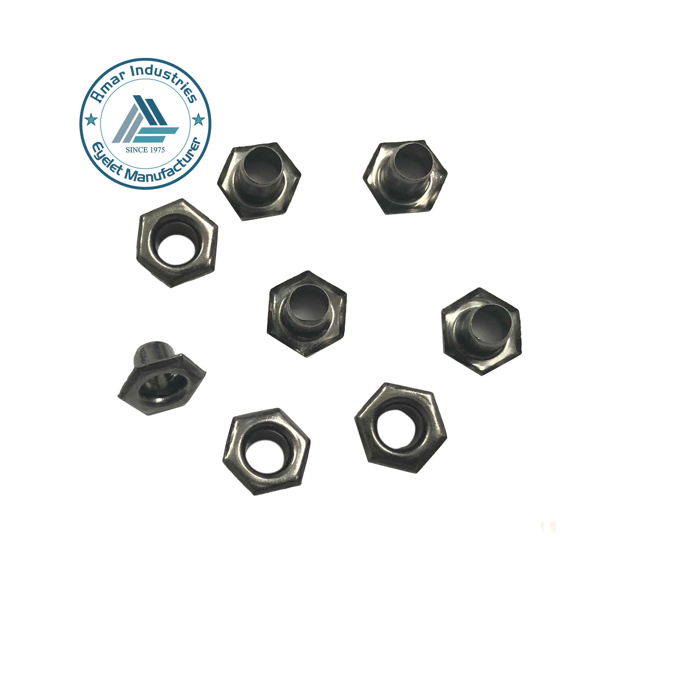 Brass Eyelet No 600 Hexagon