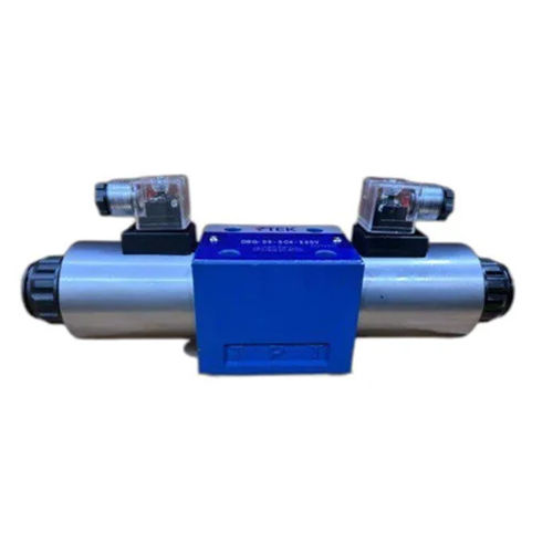 Blue Solenoid Operated Directional Control Valve