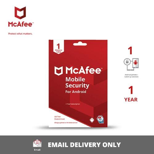 McAfee Mobile Security  1 Device 1 Year  Product Key