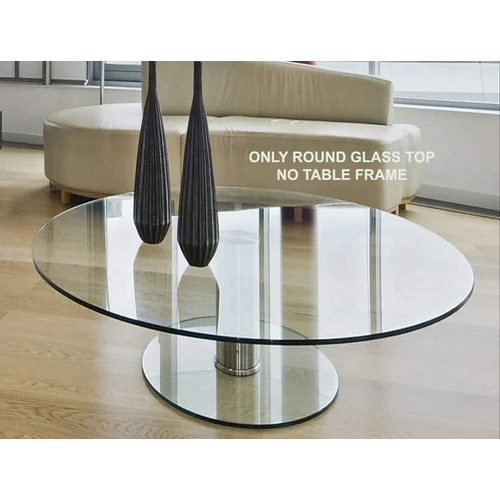 Transparent Toughened Glass With Table Tops