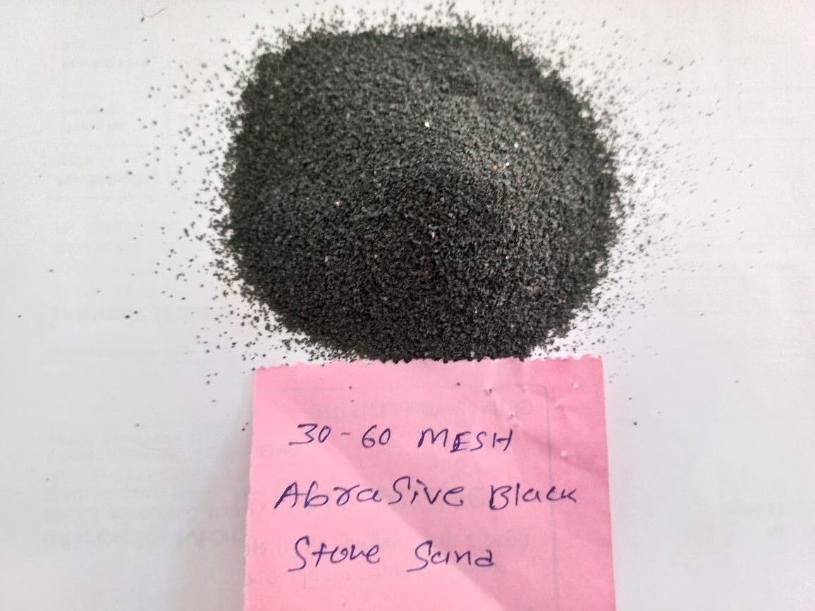 80 mesh black stone alternative of garnet and copper slag in water jet amd sand blasting application used industrial