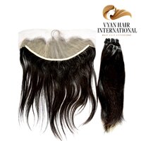 Raw Virgin Unprocessed Human Hair 100% Virgin Human Indian Hair Peruvian Hair Bundles With Lace Freontal Closure