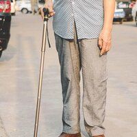 FOLDABLE WALKING CANE