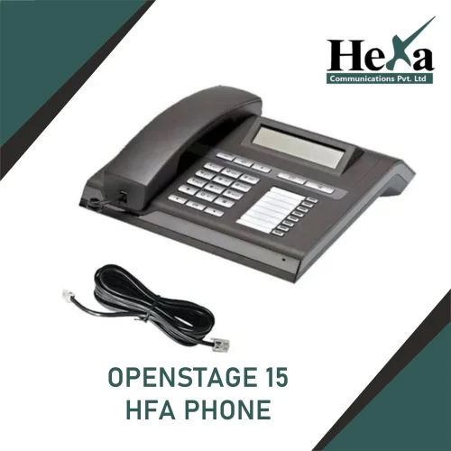 Black Openstage 15 Hfa Phone