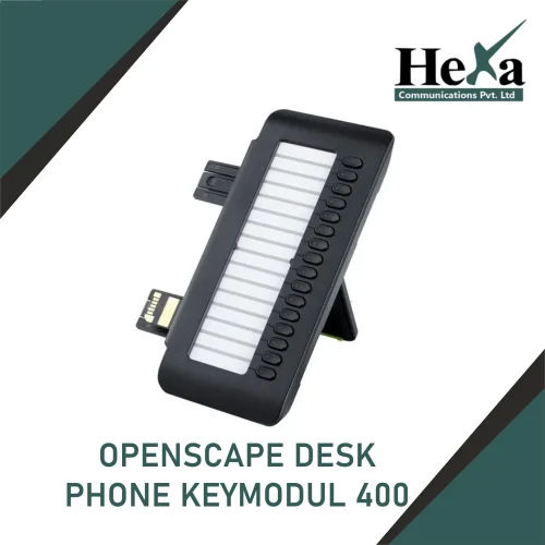 Black Keymodule 400 Openscape Desk Phone