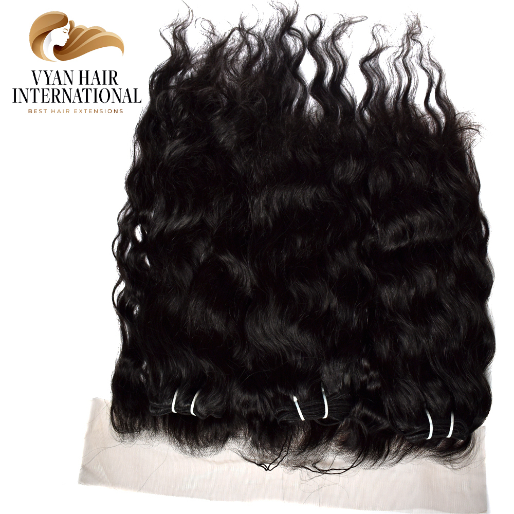 Indian Virgin Human Hair Weaves And Wigs Body Wave Raw Hair Extensions Bundle With Lace Closure Or Frontal Wavy Hair