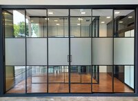 16x45 Slim Sliding  Slim Partition Vertical Aluminum Profile