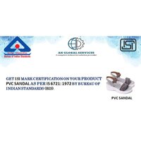 Pvc Sandal Isi Certification