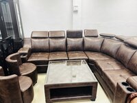 Corner Sofa Set with Headrest