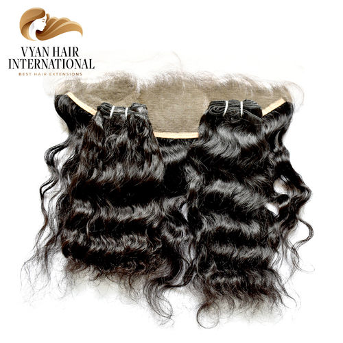 Wholesale 100% Natural Pure Indian Virgin Human Hair Weaving Deep Wave Bundles Deals With Frontal Silk Base Lace Top Closure Frontal