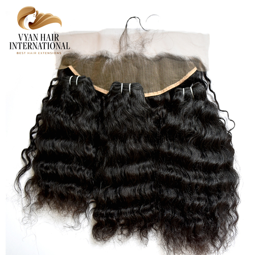 Curly Loose Deep Wave Cambodian Brazilian Raw Virgin Human Hair Bundle With Closure Frontal