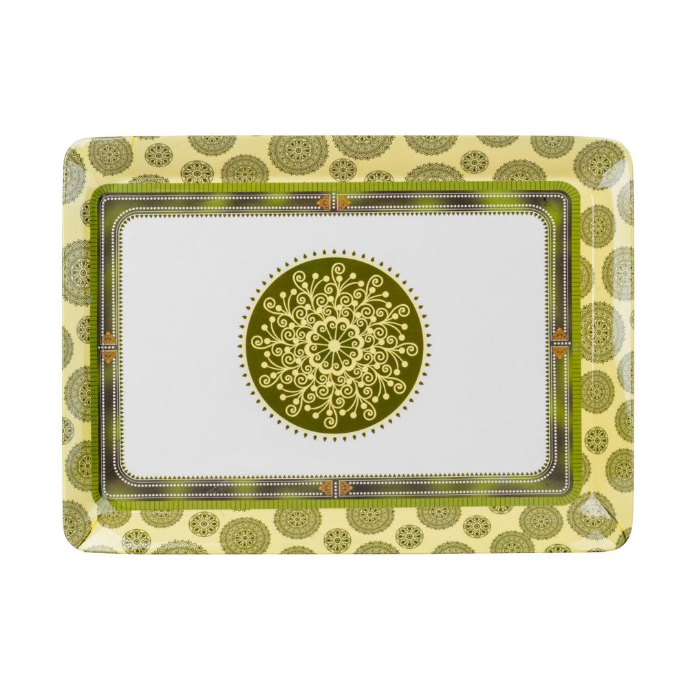 Chilly Printed Serving Tray - Glossy Finish, Good Quality Material | Elegant Printed Design Enhances Your Serving Experience