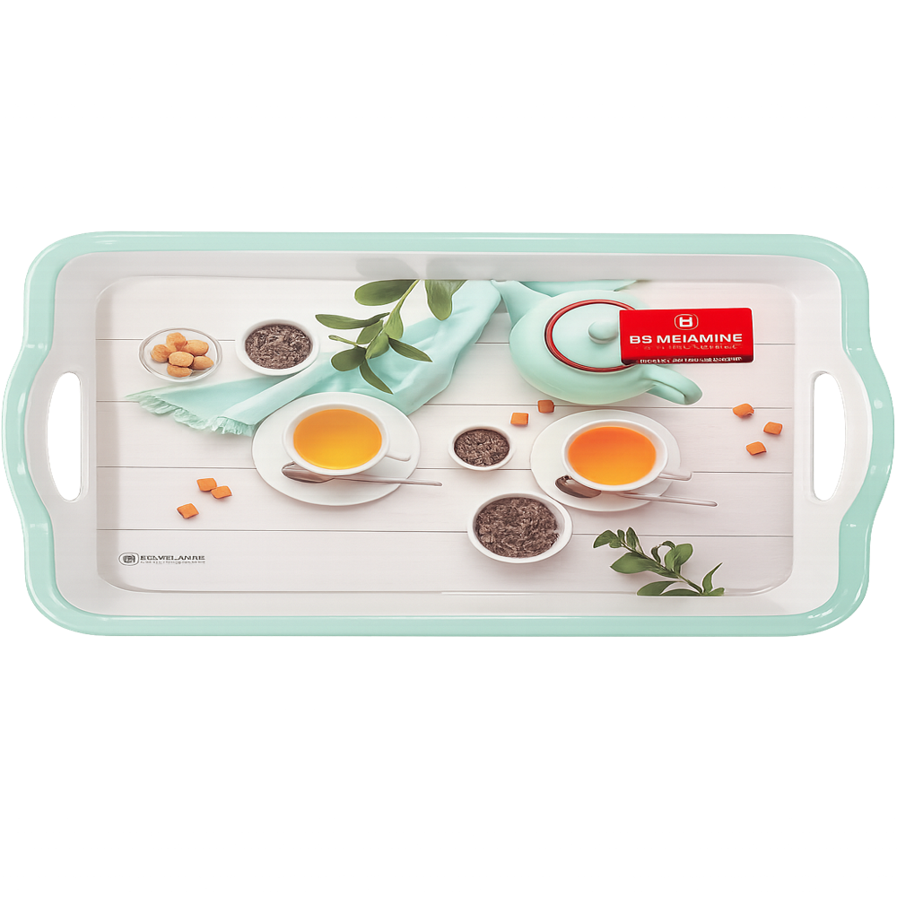 Melamine Taj Handle Tray - 2 NO