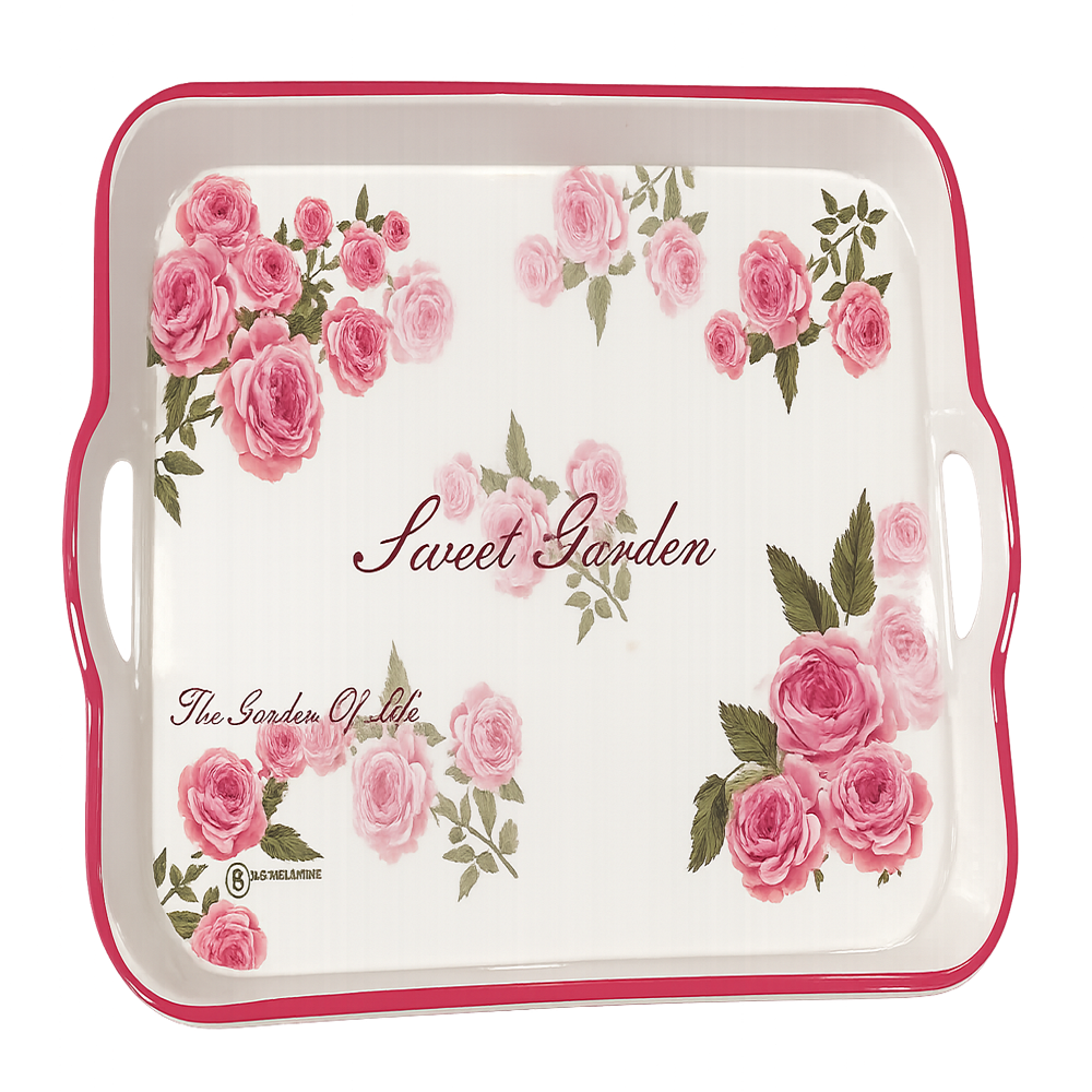 Melamine Taj Handle Tray 6 No