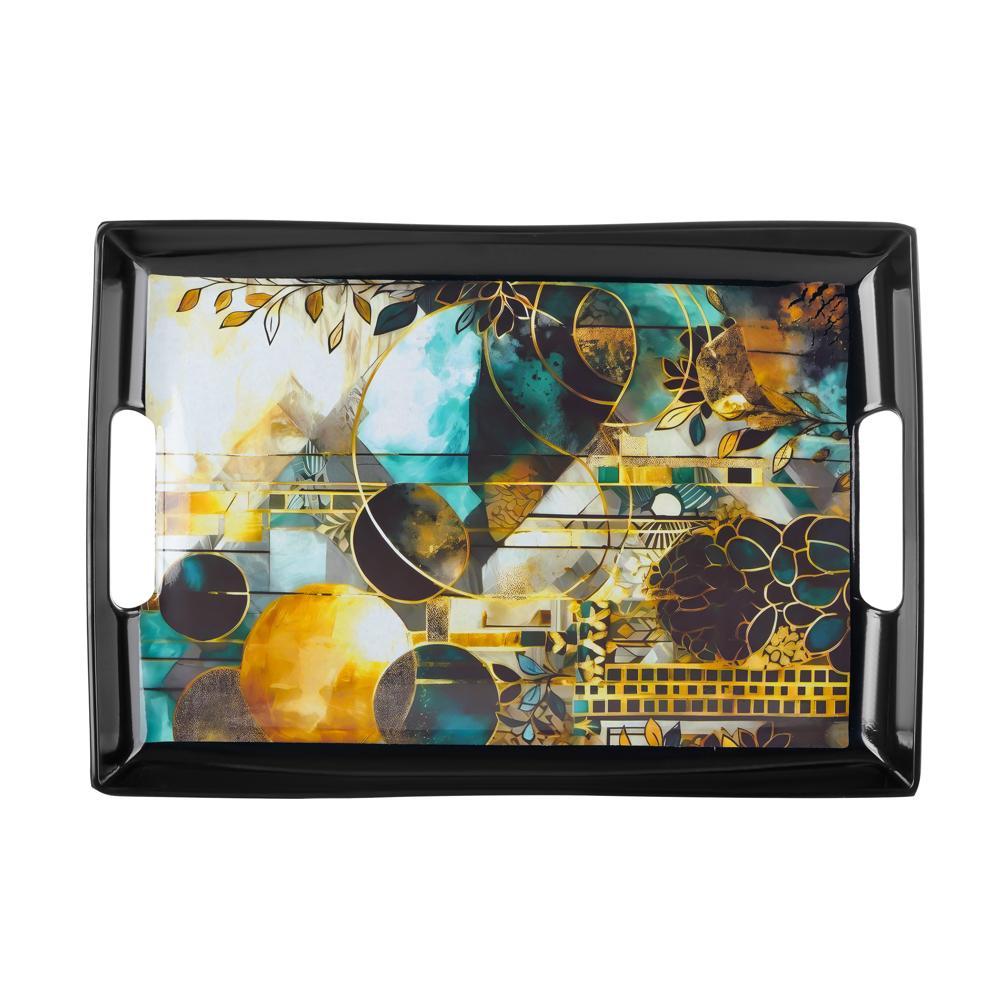 Lovely Trays - White Glossy Printed Finish | High-quality Design For Elegant Home Decor And Event Presentation
