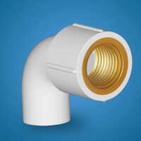Upvc Female Brass Threaded Elbow - Upvc-brass, 1/2-3 Inch, White Color | Astm Compliant, One-year Warranty, Easy Installation