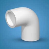90 Degree Upvc Elbow - Upvc Material, 1/2-4 Inch Size, Sleek White Finish | Astm Standards, 1-year Warranty, Durable & Reliable Design