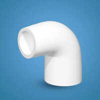 Upvc Reducing Elbow - Upvc Material, 1/2-4 Inch Size Range, White Color | Astm Compliant, One-year Warranty, Reduces Pressure Drop