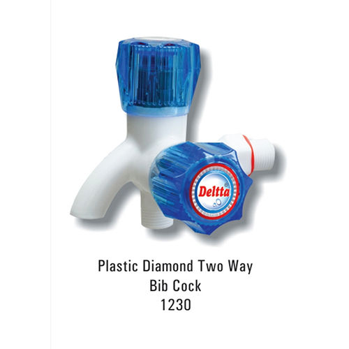 Plastic diamond two way bib cock