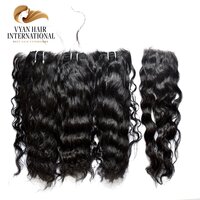 Human Hair Supplier Indian Bundles With Frontal Human Hair 4 Bundles With Closure Curly Indian Hair With Bundles