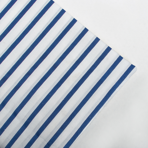 SOFT COTTON PRINTED STRIPE UNSTICH FABRIC