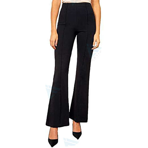 Buy Women Blue Solid Formal Regular Fit Trousers Online - 699324 | Van  Heusen