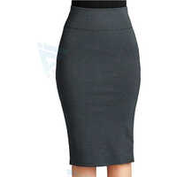 Gray Ladies Plain Skirts