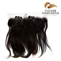 Transparent Lace Frontal Cuticle Aligned Hair Raw Hair Extensions Swiss Lace Closure Frontal Lace Human Hair Bundles