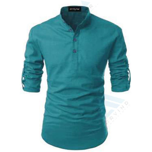 Mens Plain Short Kurta