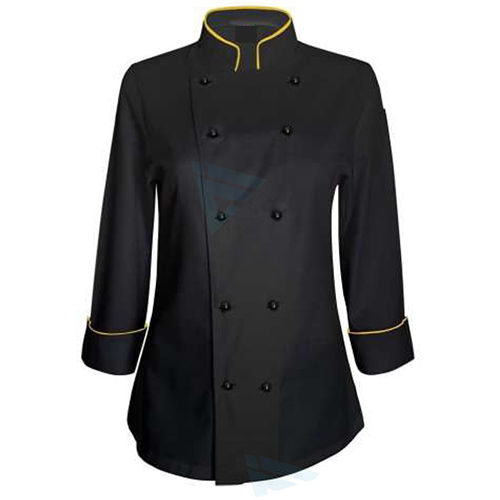 Black Hotel Chef Coat